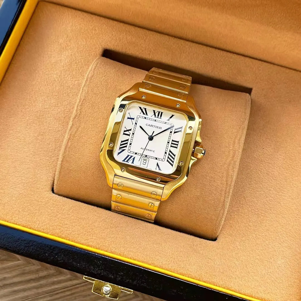 Cartier Santos All Gold - Hình 3