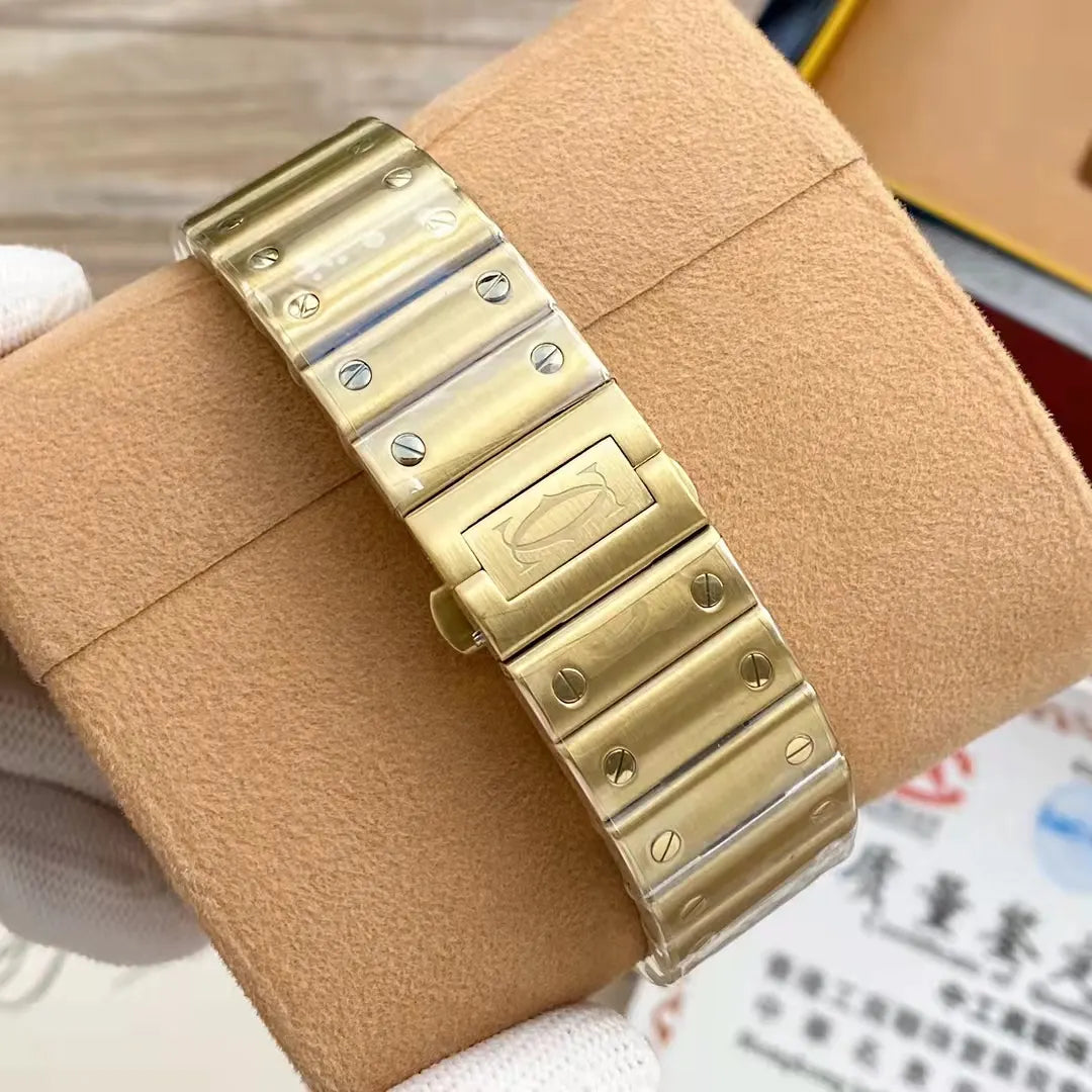 Cartier Santos All Gold - Hình 2