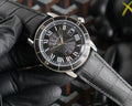 Cartier Black Dial Leather Watch