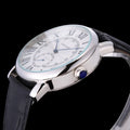 black Cartier Ballon Bleu Silver Dial - Hình 2