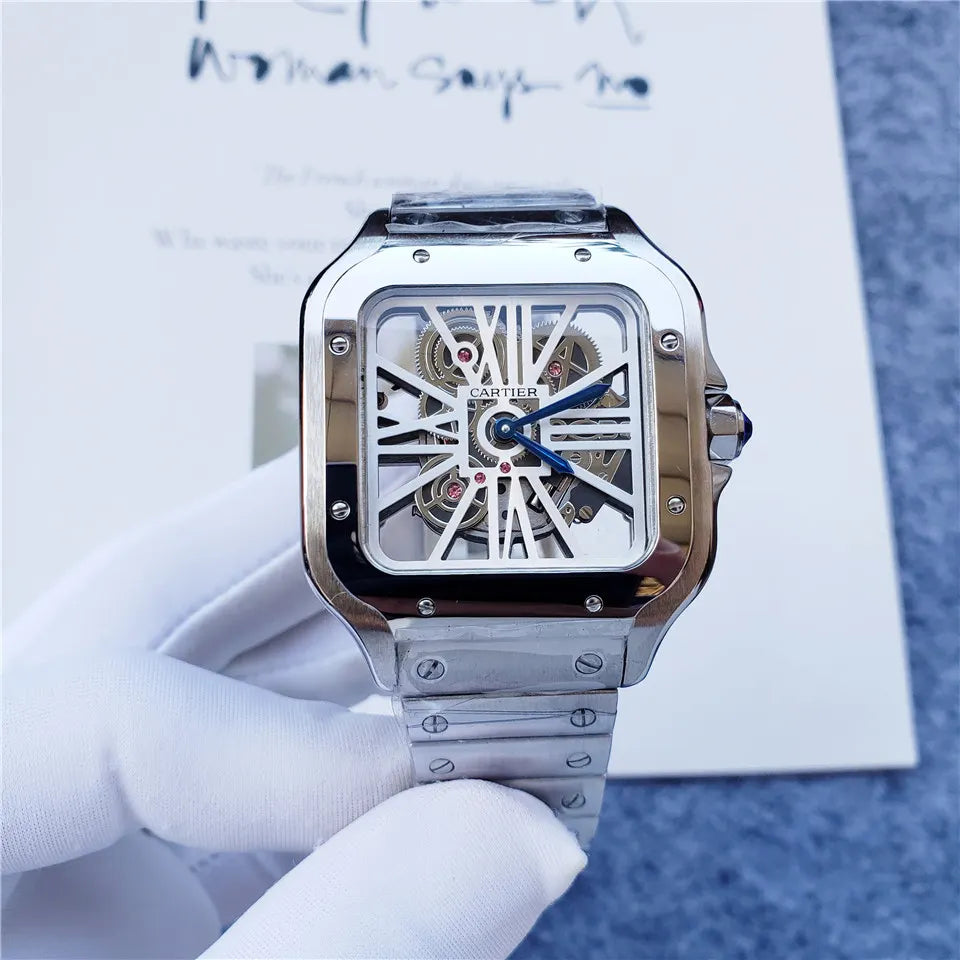 Cartier Santos Skeleton Steel