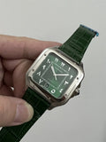 Cartier Santos Green Dial Arabic