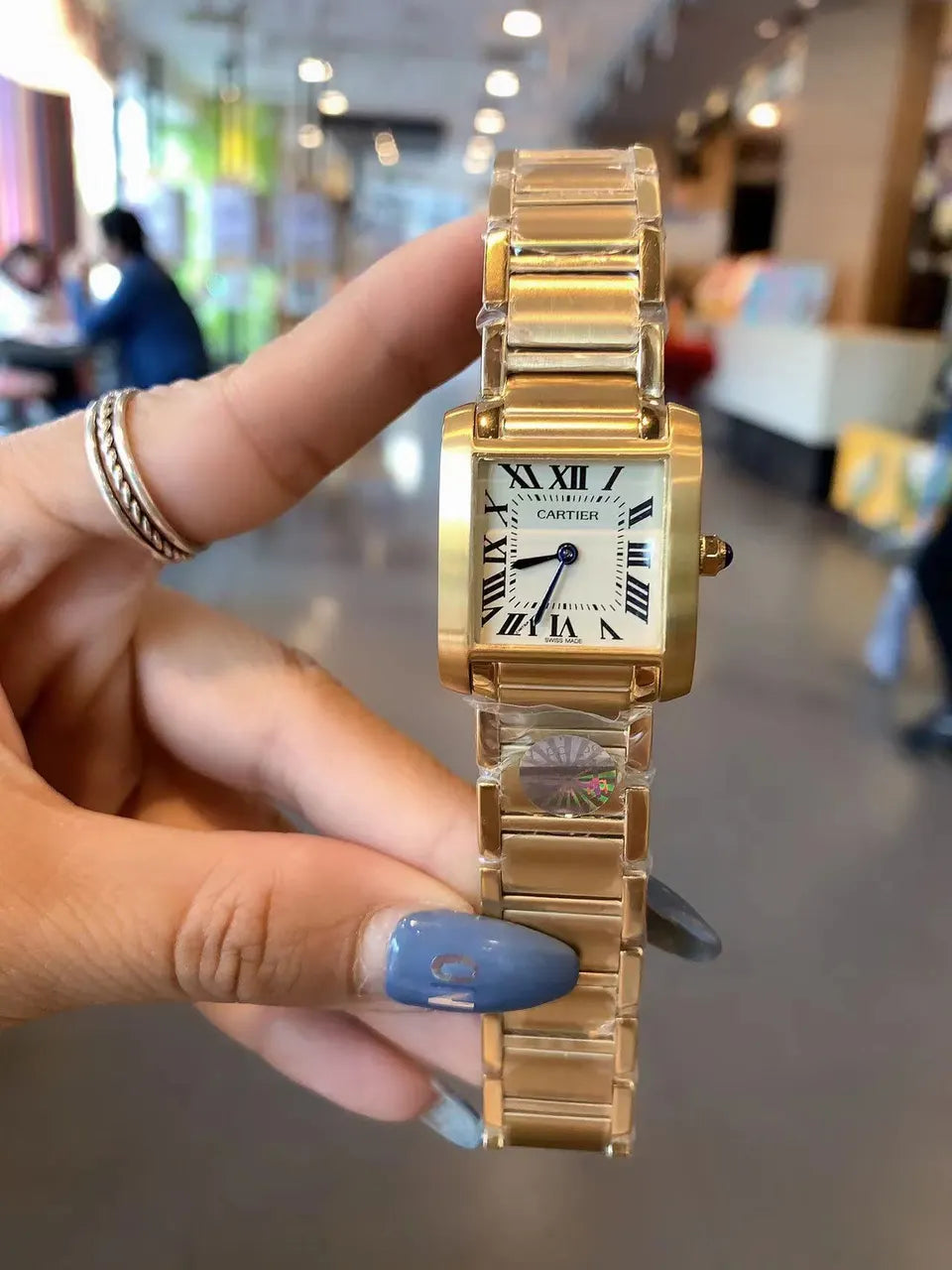 Cartier Gold Ivory Dial - Hình 4