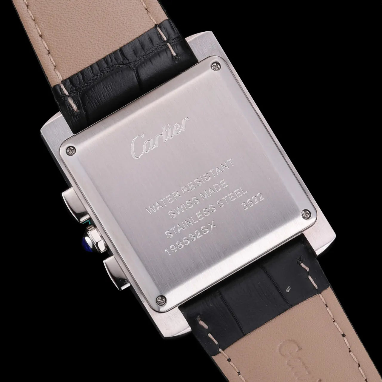 Cartier Chronoflex Steel Leather - Hình 4