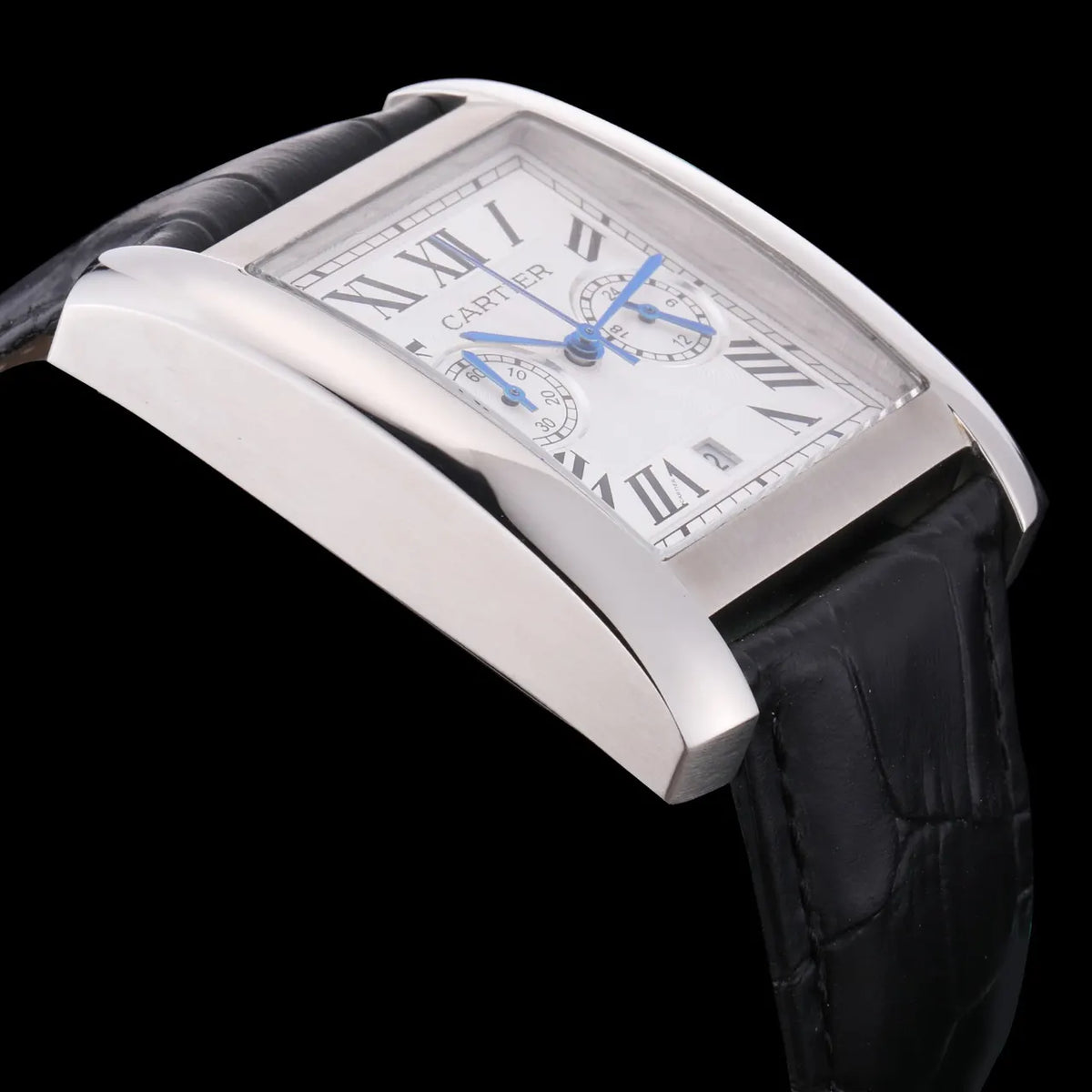 Cartier Chronoflex Steel Leather - Hình 3