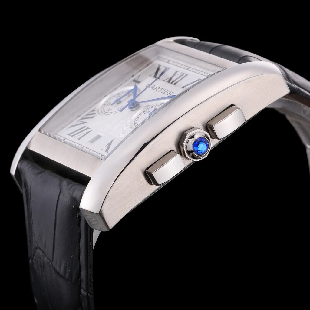 Cartier Chronoflex Steel Leather - Hình 2
