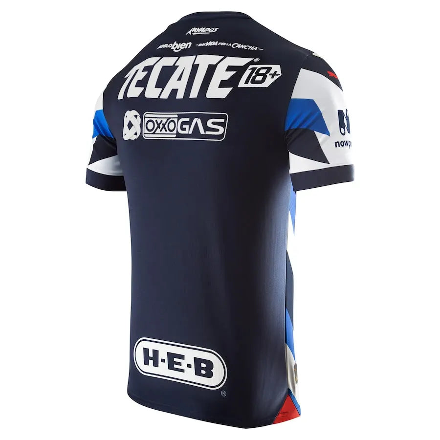 blue white Puma Monterrey Home Jersey - Hình 2
