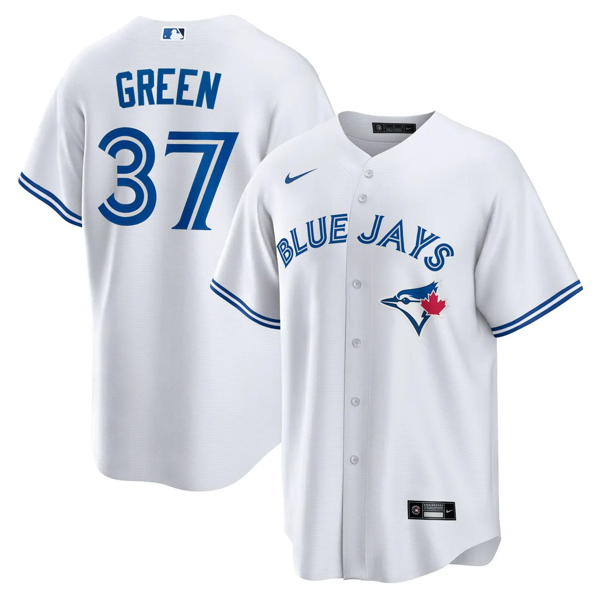 Blue Jays Green #37 Jersey nike - Hình 2