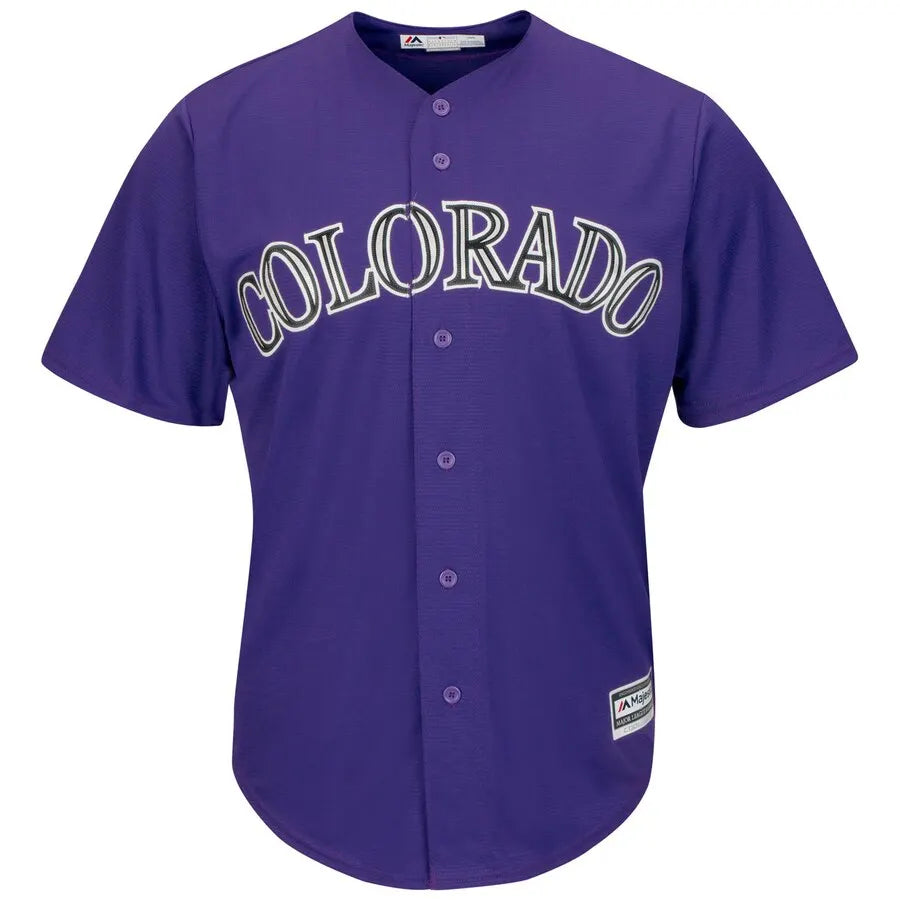 majestic Rockies Blackmon Purple Jersey - Hình 2