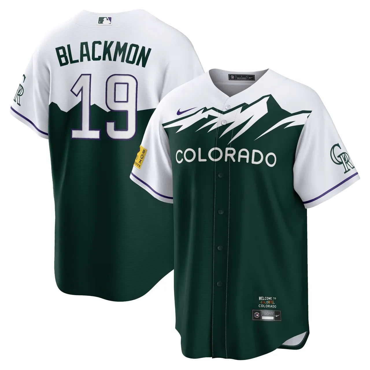 nike Rockies Blackmon Green Jersey