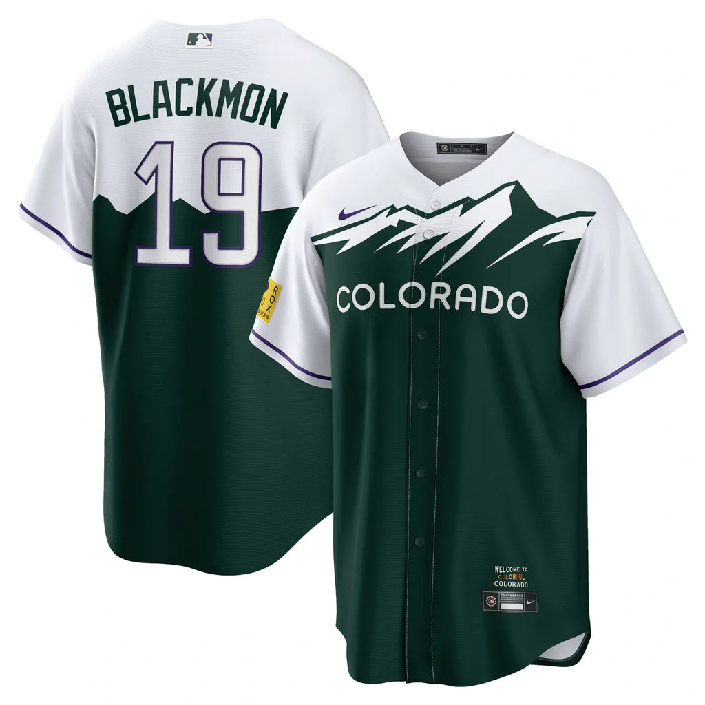 nike Rockies Blackmon Green Jersey