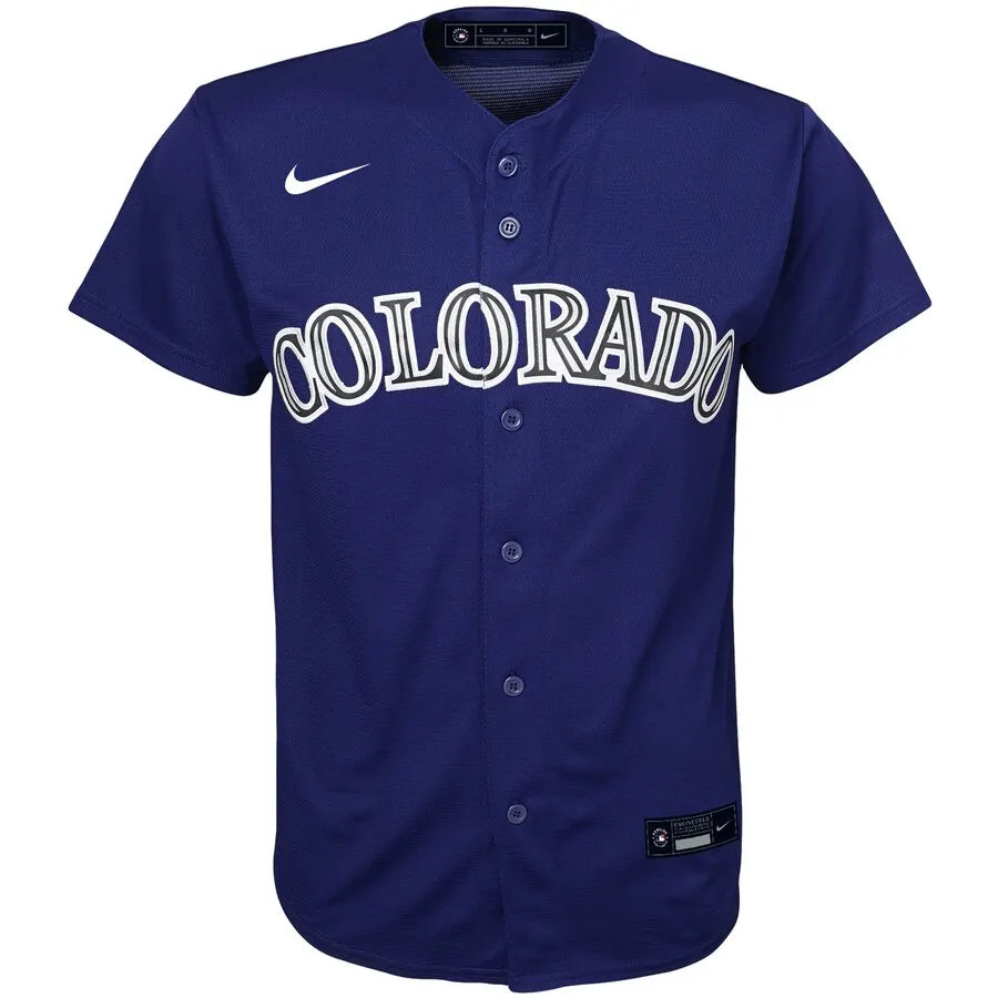 Blackmon Rockies Navy Jersey - Hình 2