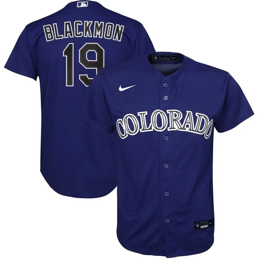 Blackmon Rockies Navy Jersey