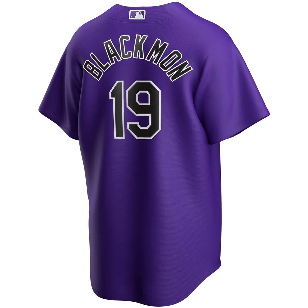 Rockies Blackmon Purple Jersey - Hình 4