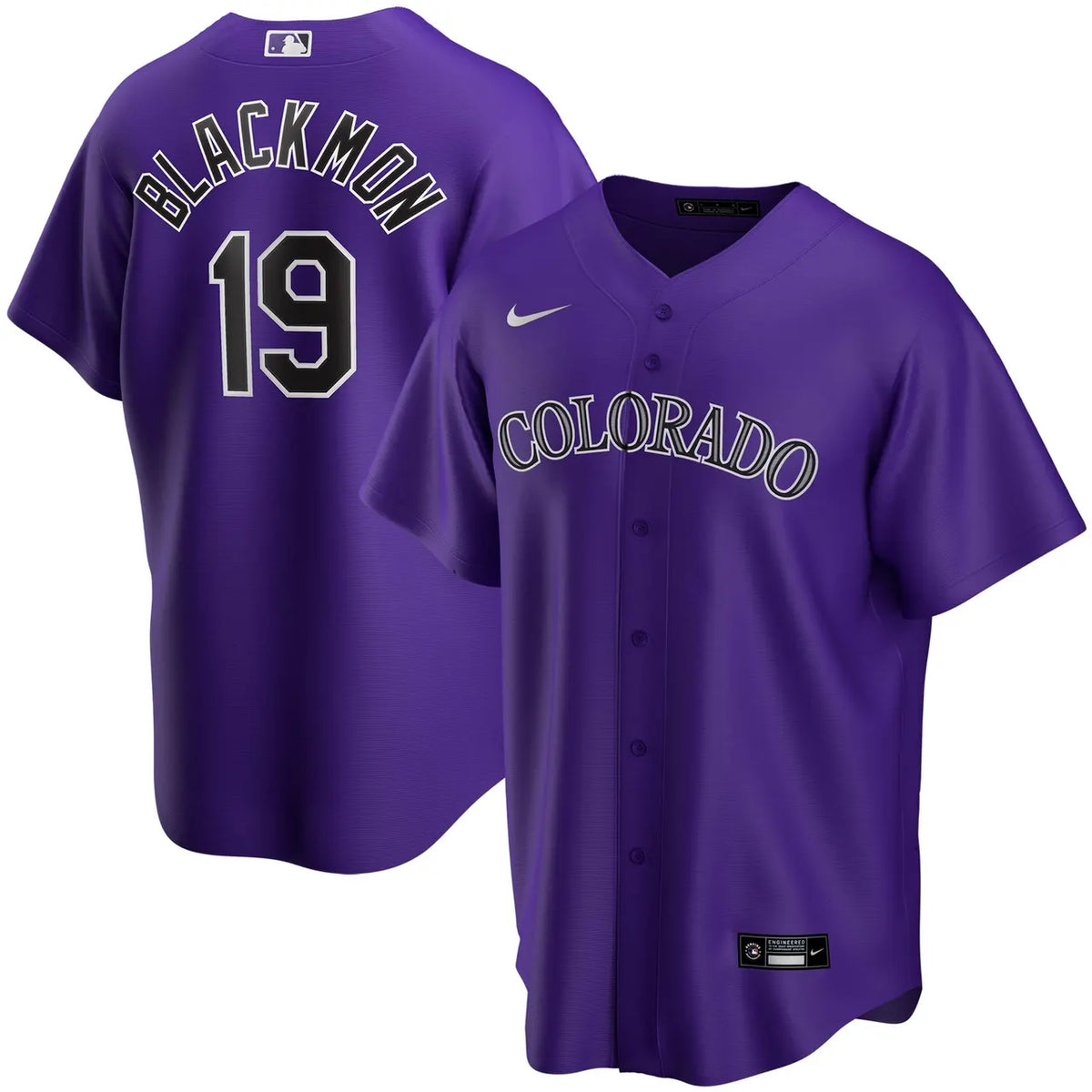 Rockies Blackmon Purple Jersey - Hình 2