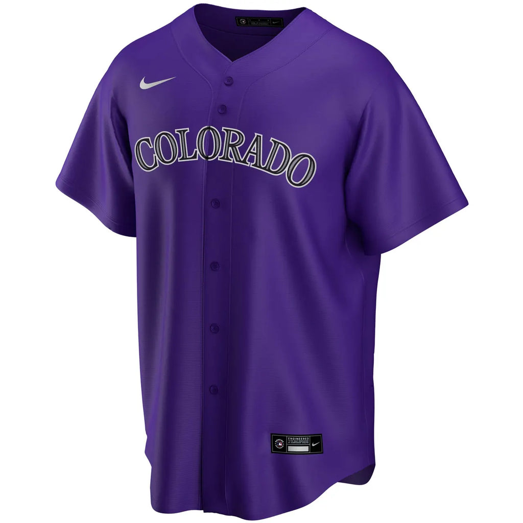 Rockies Blackmon Purple Jersey - Hình 3