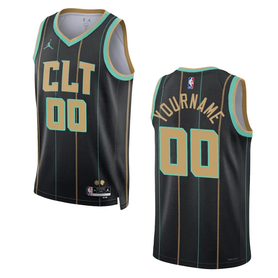 Jordan Hornets Black City Jersey