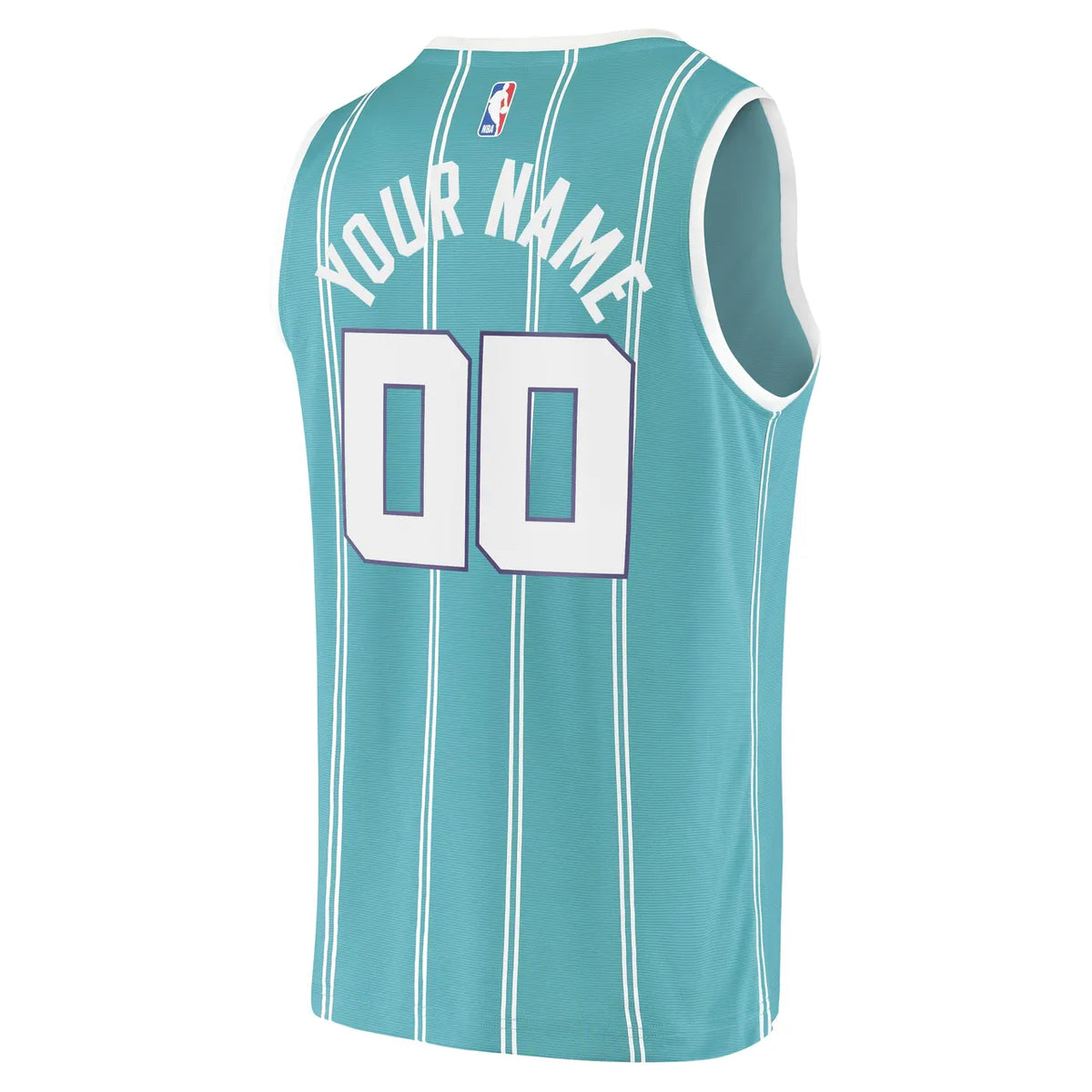 Hornets Teal Striped Jersey - Hình 3