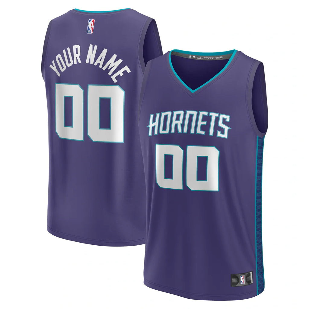 Hornets Purple Custom Jersey fanatics