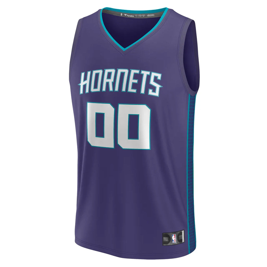 Hornets Purple Custom Jersey fanatics - Hình 3