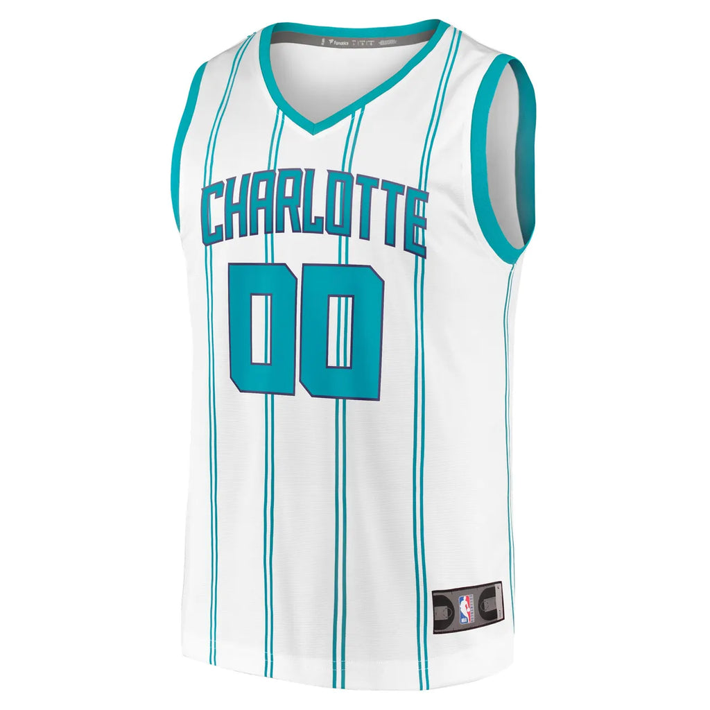 teal Fanatics Hornets White Jersey - Hình 3