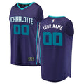 personalized Fanatics Hornets Purple Custom Jersey