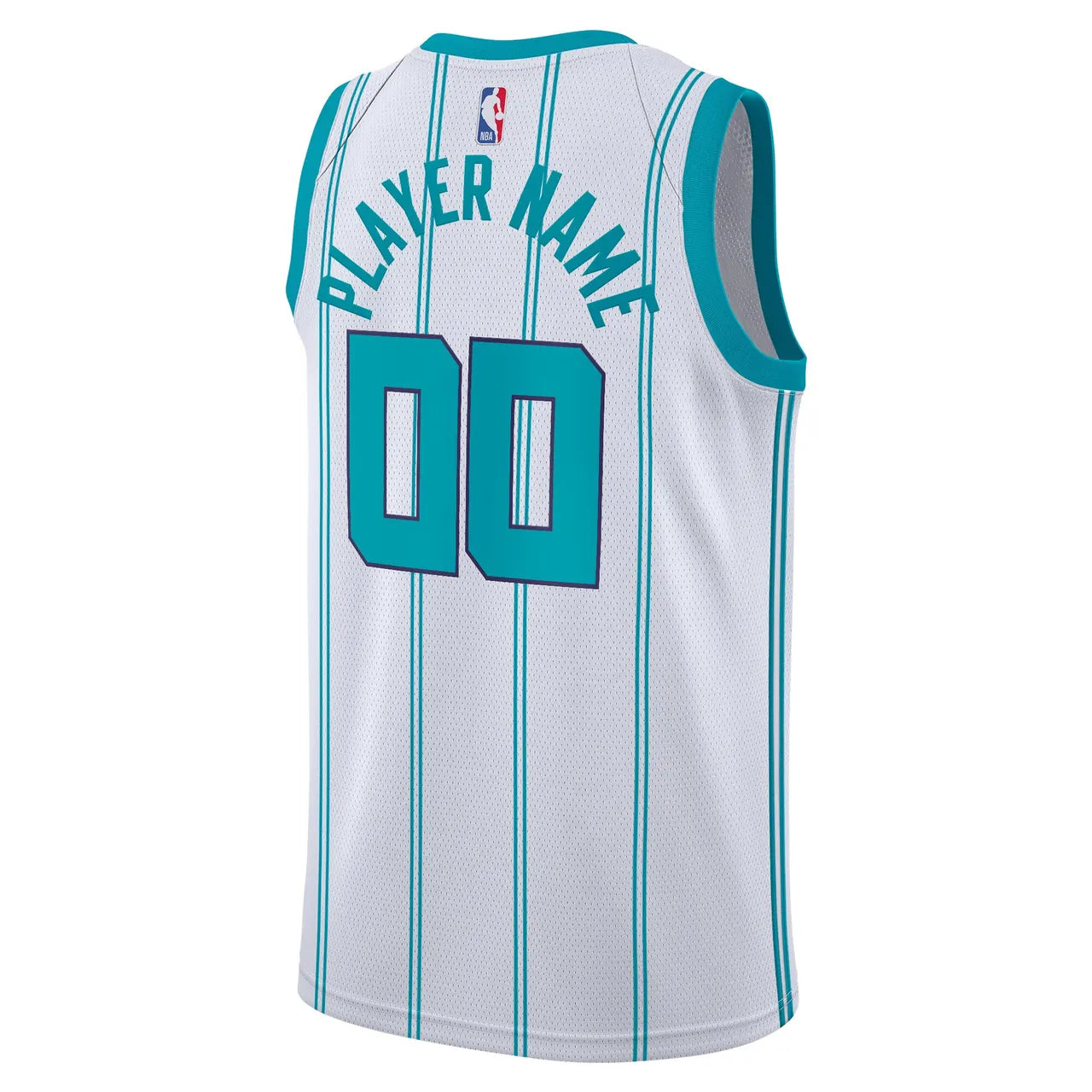 Jordan Hornets White Jersey teal - Hình 3