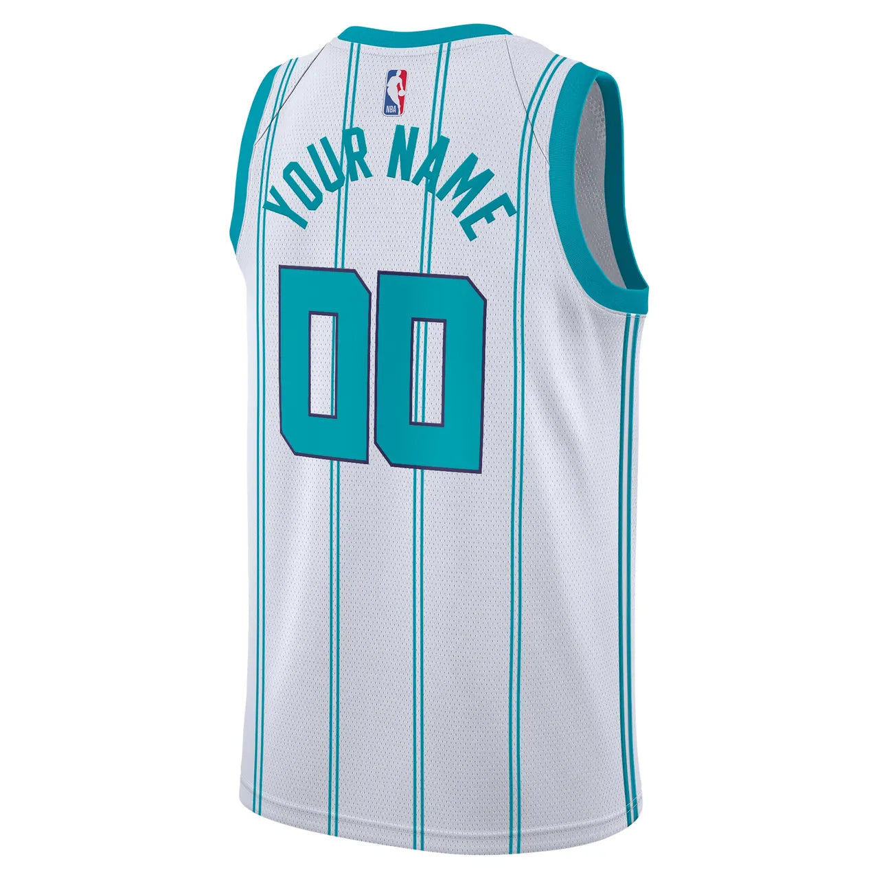 charlotte Jordan Hornets White Custom Jersey - Hình 2