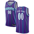 Jordan Hornets Purple Jersey charlotte