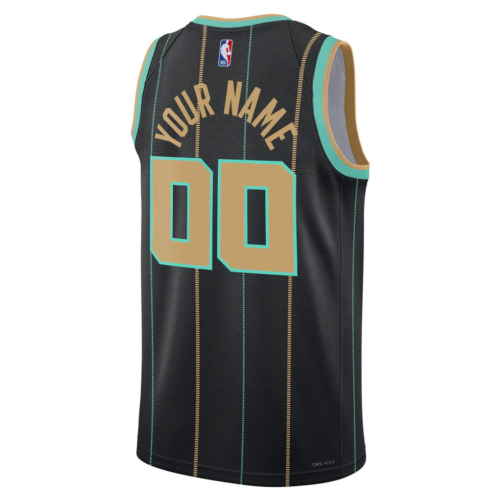 Hornets Black City Edition Jersey - Hình 3
