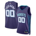 Hornets Purple Custom Jersey jordan