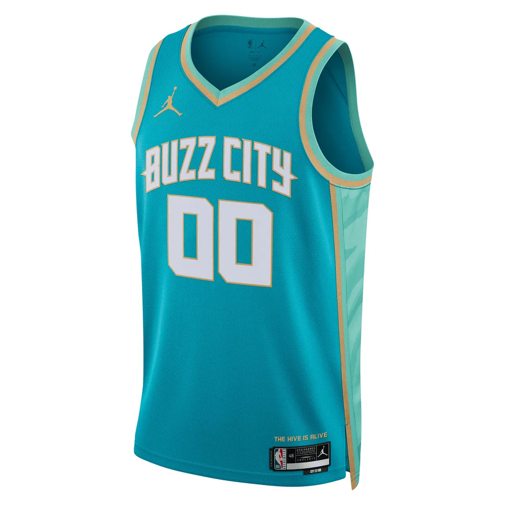 Hornets Teal Buzz City Jersey - Hình 2