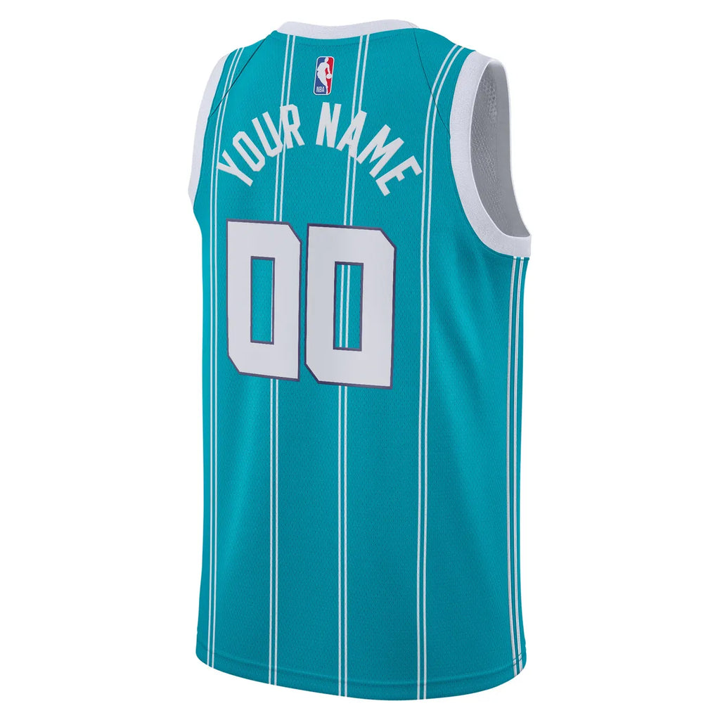 Hornets Teal Custom Jersey jordan personalized - Hình 3