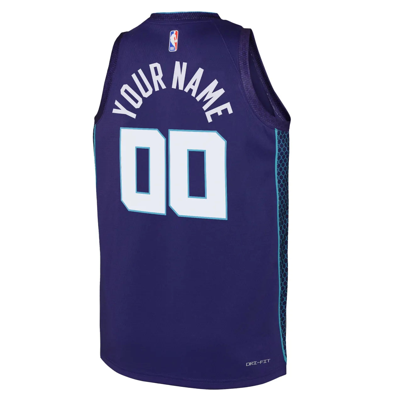 jordan Hornets Purple Custom Jersey - Hình 3