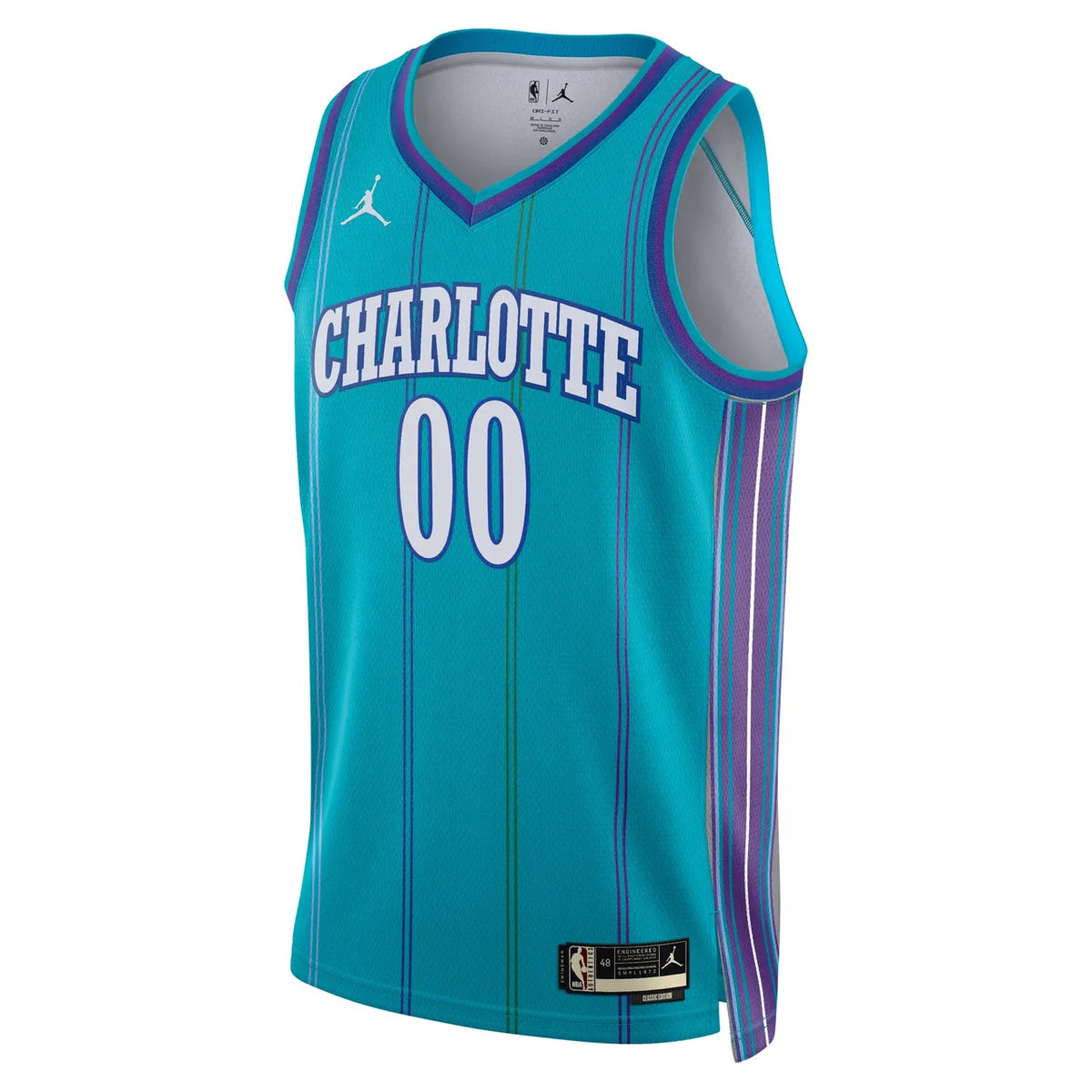 classic Jordan Hornets Teal Custom Jersey