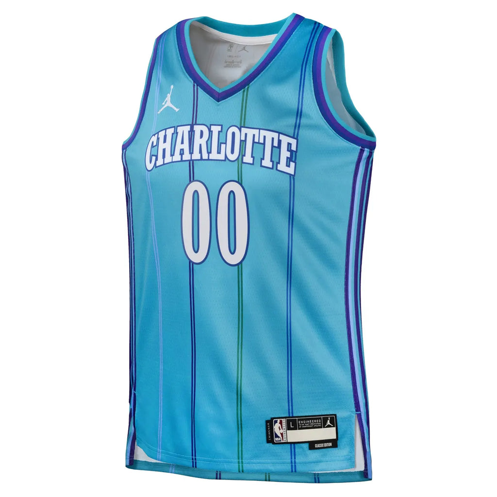 jordan personalized Hornets Teal Custom Jersey - Hình 2