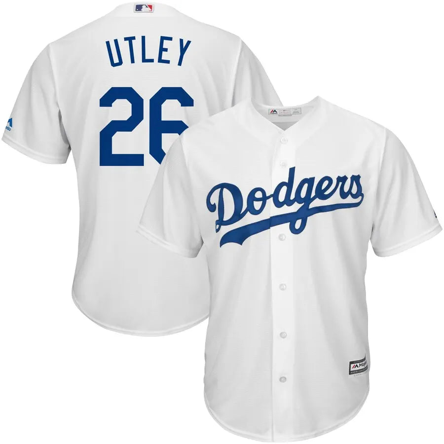 Utley Dodgers White Jersey