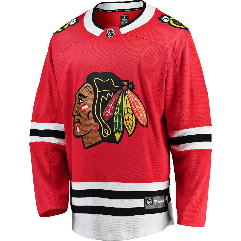 Fanatics Blackhawks Red Home Jersey - Hình 3