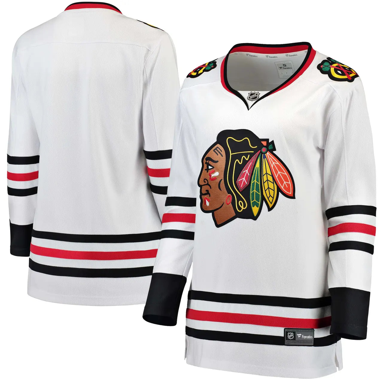 authentic Blackhawks White Fanatics Jersey