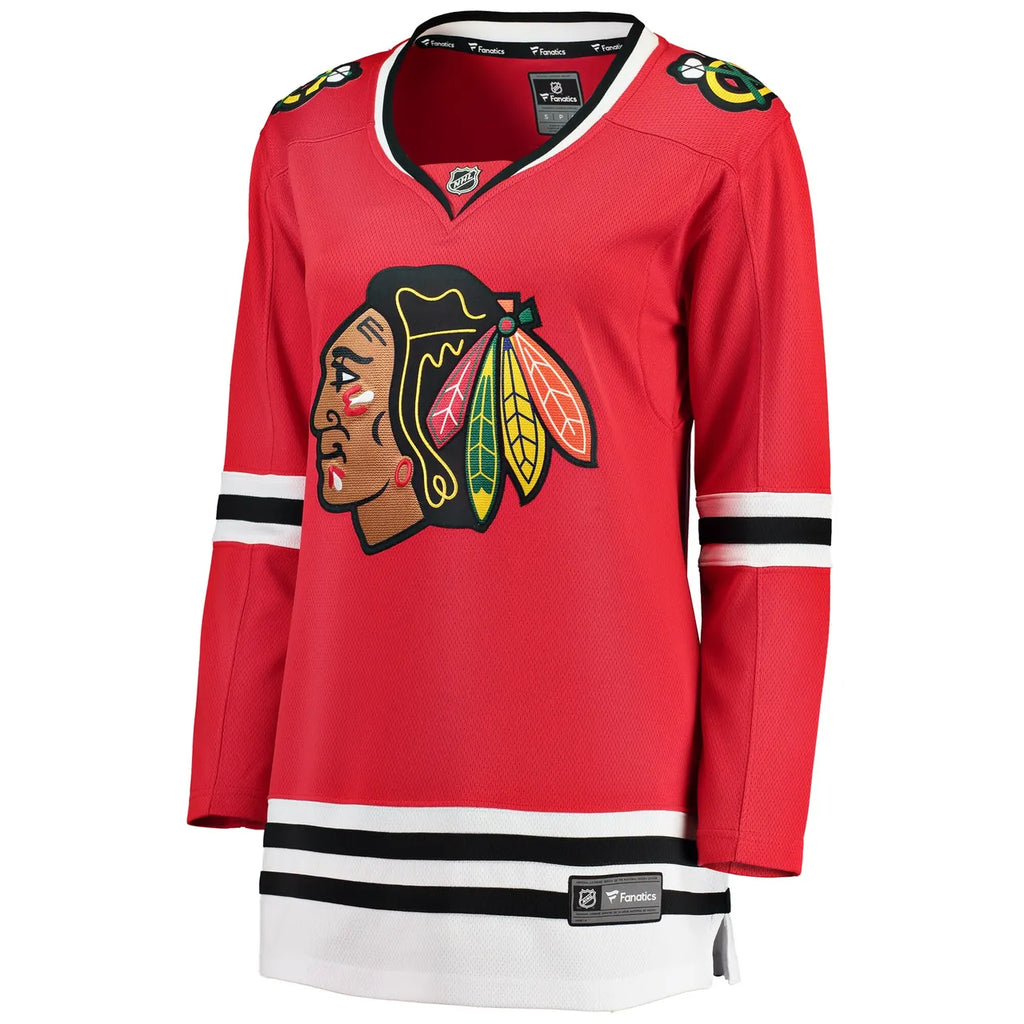 classic Fanatics Blackhawks Red Jersey - Hình 3
