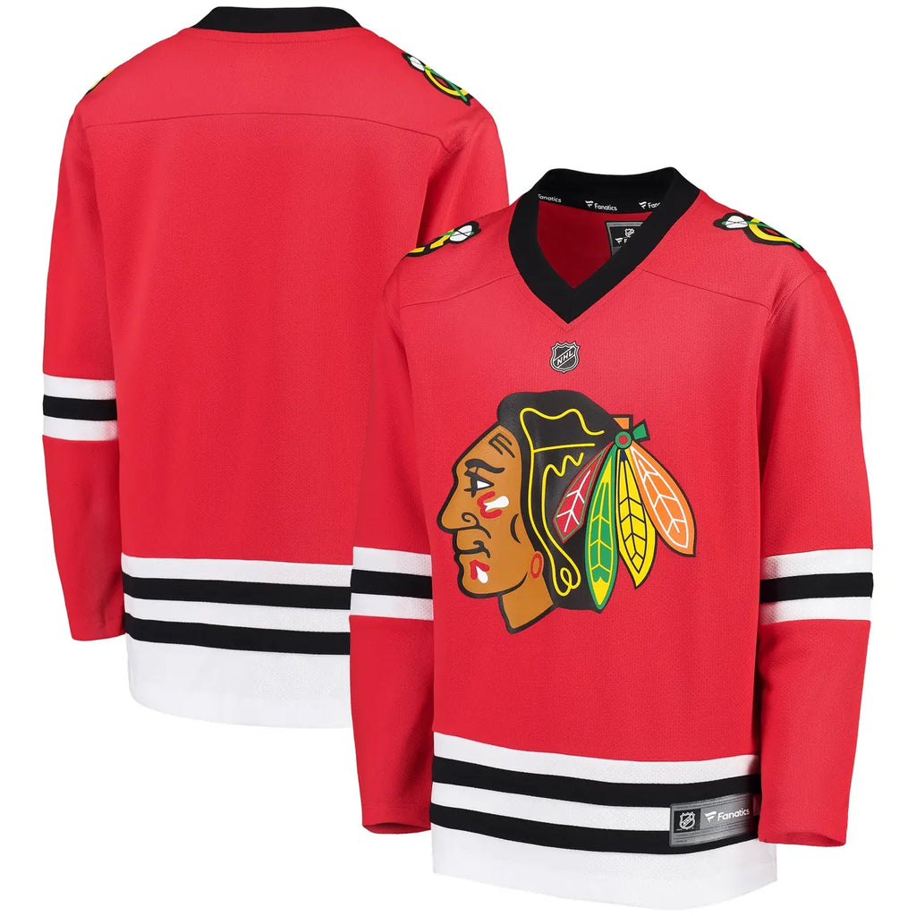 authentic nhl Fanatics Blackhawks Red Jersey
