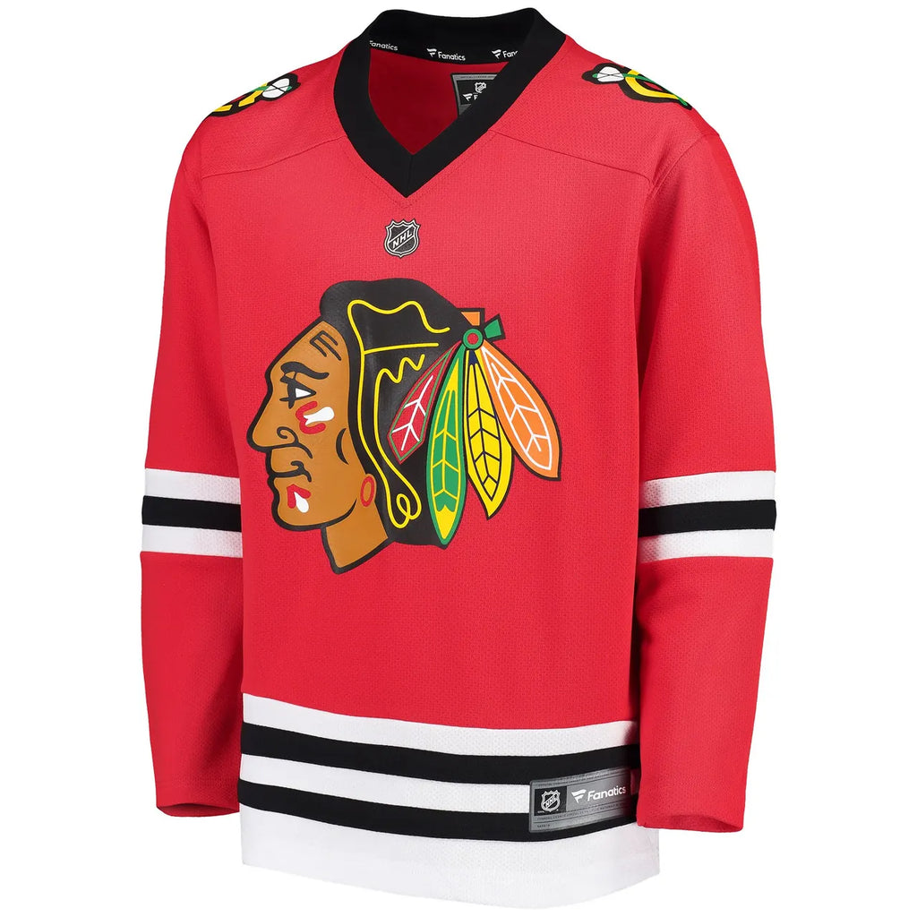 authentic nhl Fanatics Blackhawks Red Jersey - Hình 3