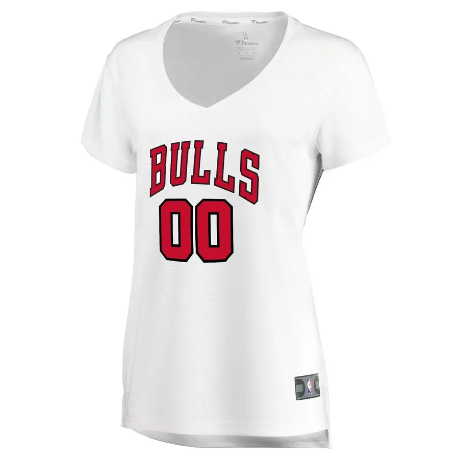 fanatics women Bulls White Custom Jersey - Hình 2