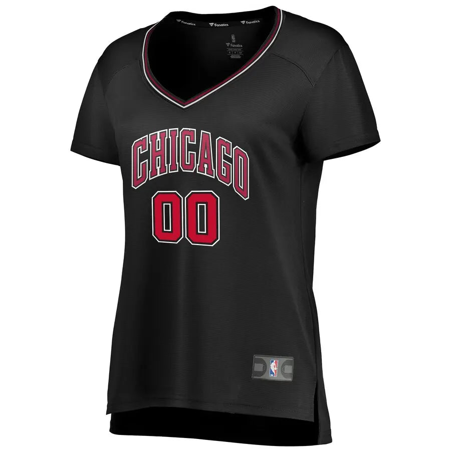Bulls Black Women's Custom Jersey - Hình 2