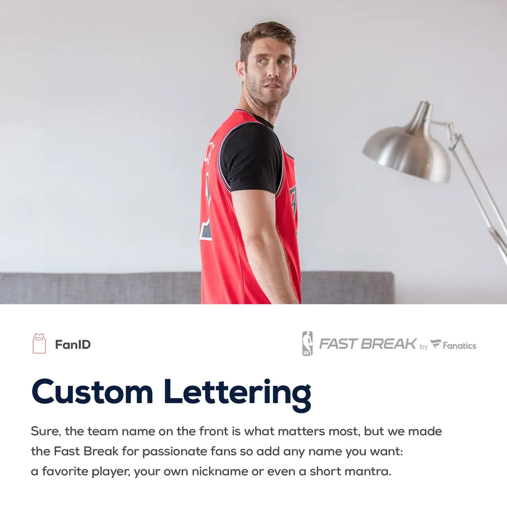 Fanatics Bulls Red Replica Jersey - Hình 8