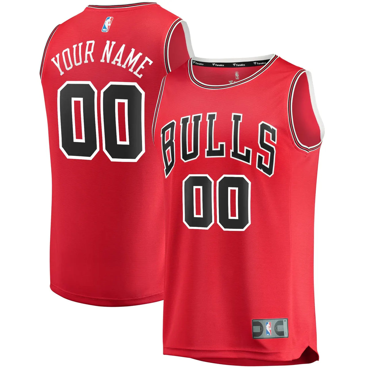 Fanatics Bulls Red Replica Jersey