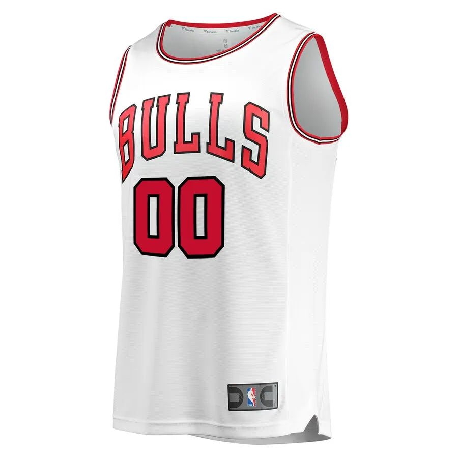 Bulls White Custom Jersey fanatics - Hình 2