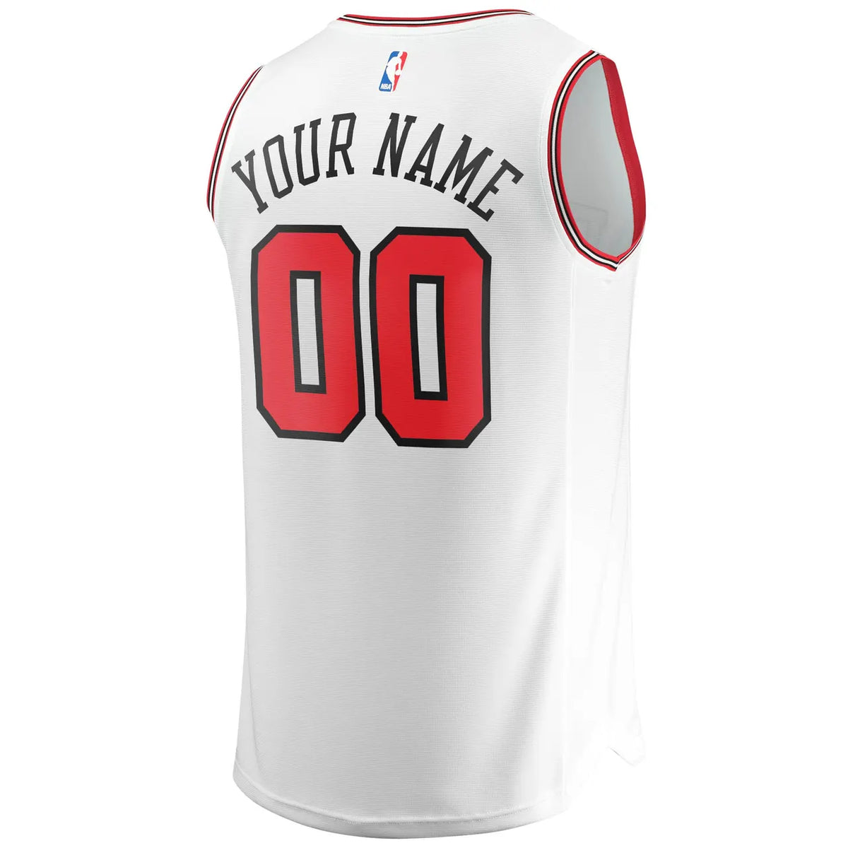 fanatics Bulls White Custom Jersey - Hình 4