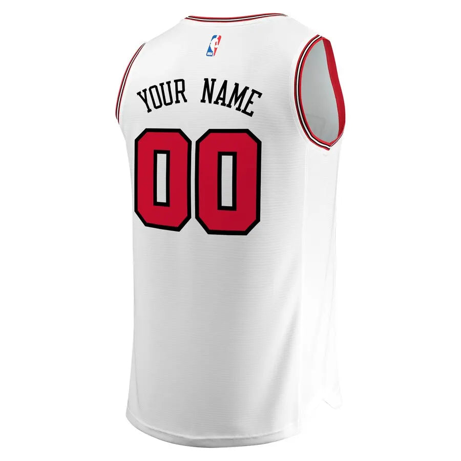 Bulls White Custom Jersey fanatics - Hình 3