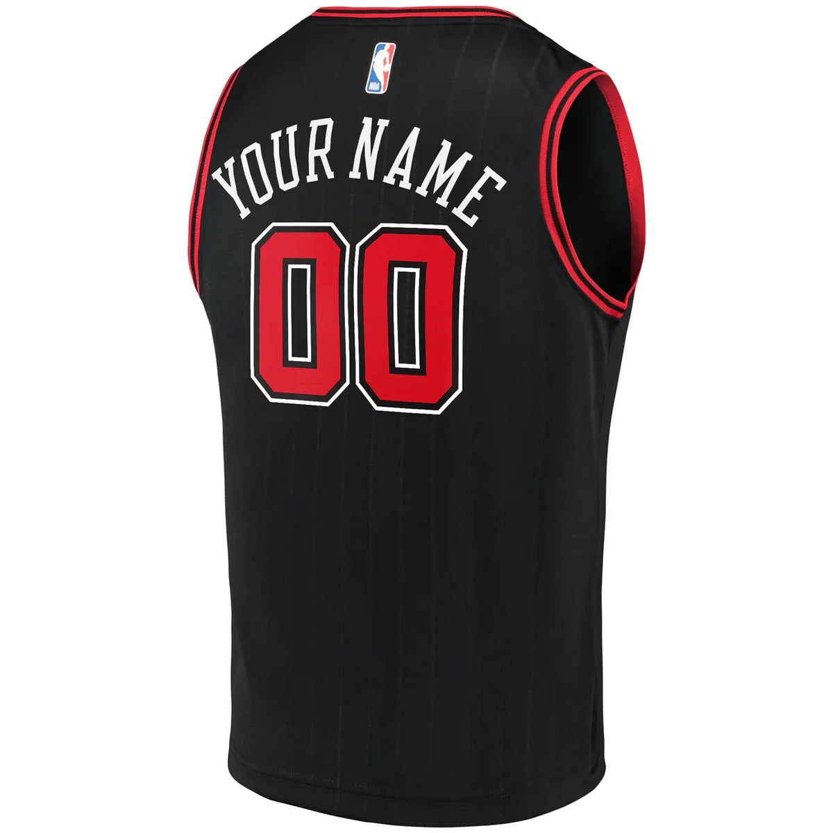 Bulls Black Personalized Jersey - Hình 4